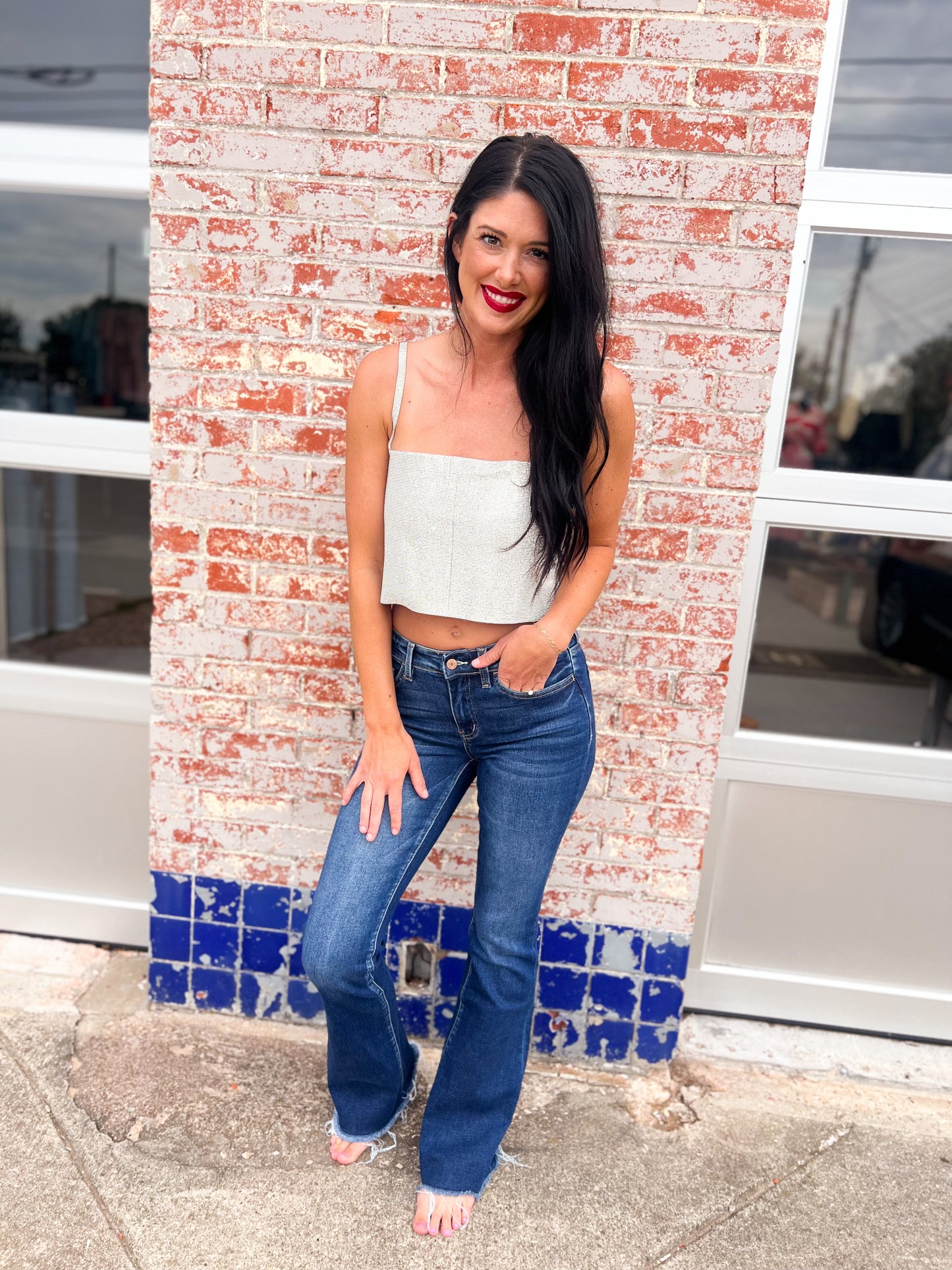 Girly Girl Silver Top