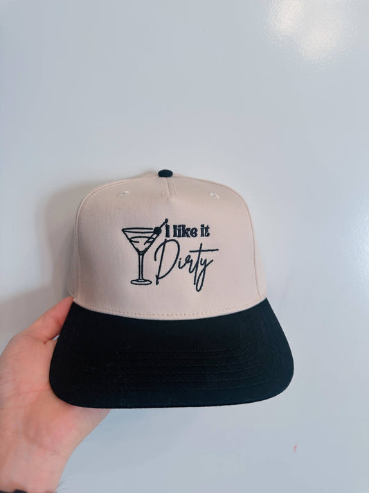 I Like It Dirty-Martini Trucker Hat-Embroidery