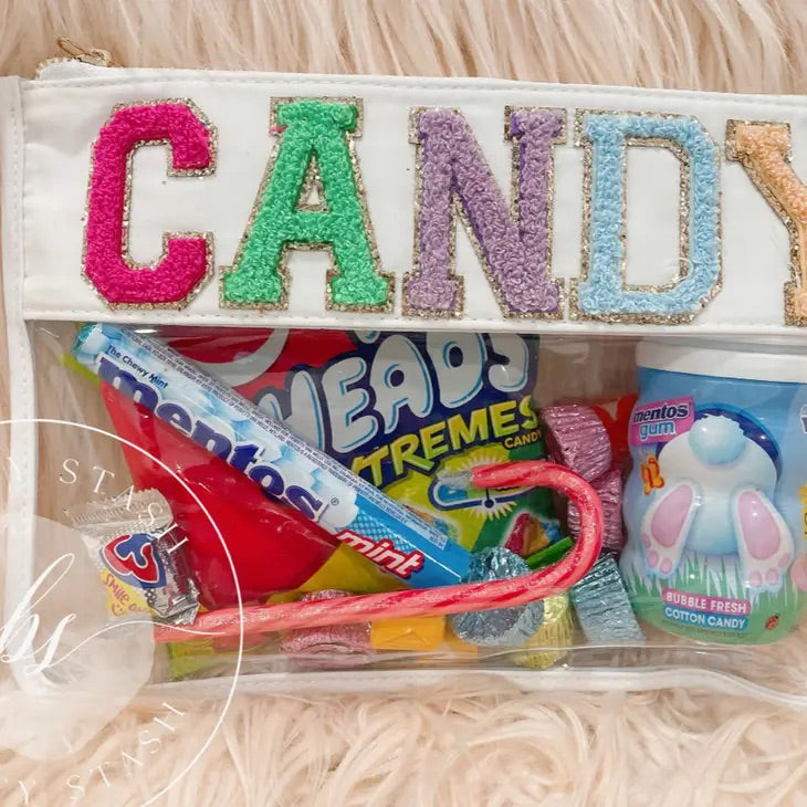 Varsity Candy Letter Pouch Bag