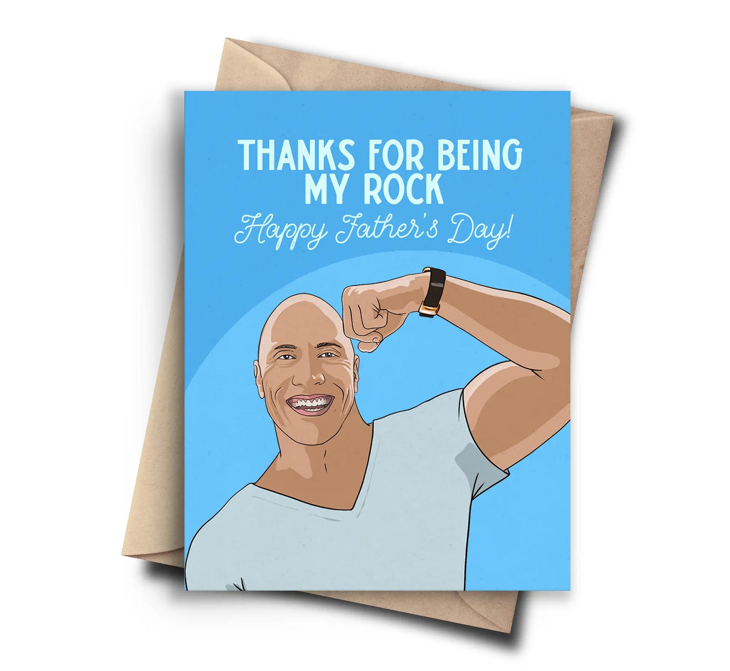 The Rock - Fathers Day Card