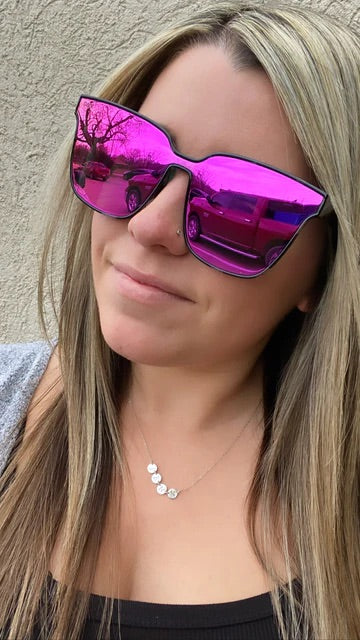 NYX Hot Pink Dax Sunglasses