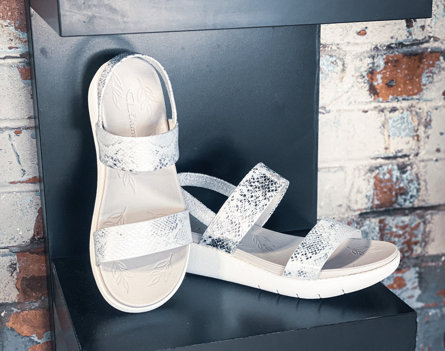 Catching Stars Silver Snake Sandals